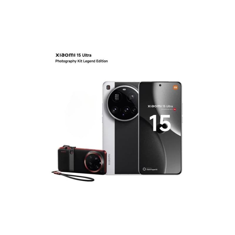 Xiaomi 15 Ultra 5G 16+512 Go Argent Chromé + Kit Caméra - Neuf
