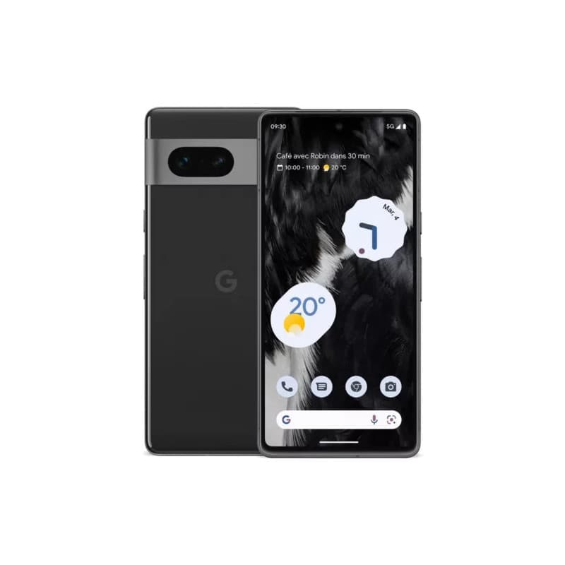 Google Pixel 7 Noir 128Go/8go + Coque de Protection