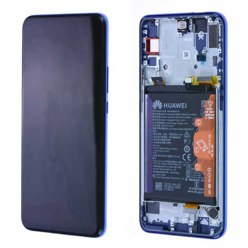 Ecran Huawei P Smart Z Bleu + Châssis / Batterie Origine
